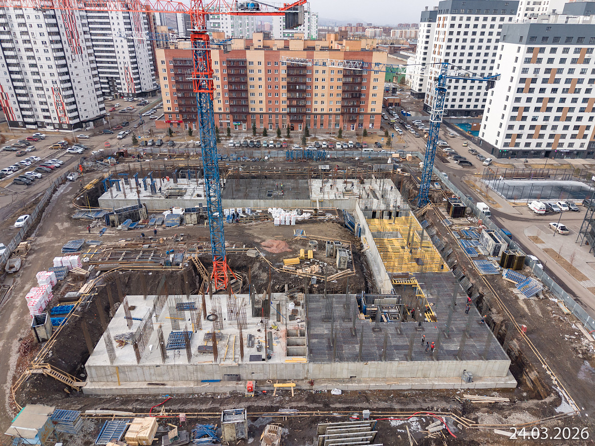 Ход строительства прогресс-кварталов «Перемены» — март 2026
