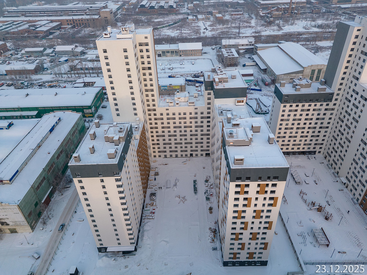 Ход строительства прогресс-кварталов «Перемены» — декабрь 2025