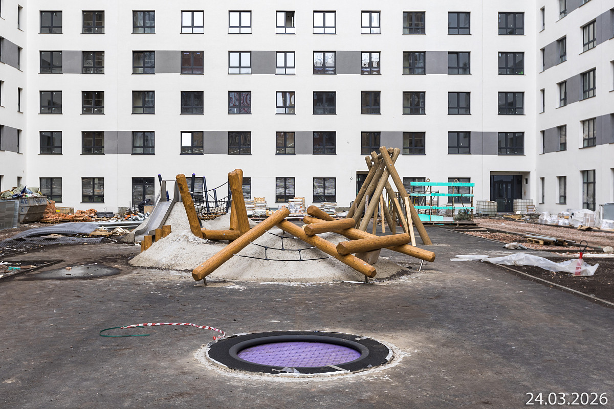 Ход строительства прогресс-кварталов «Перемены» — март 2026