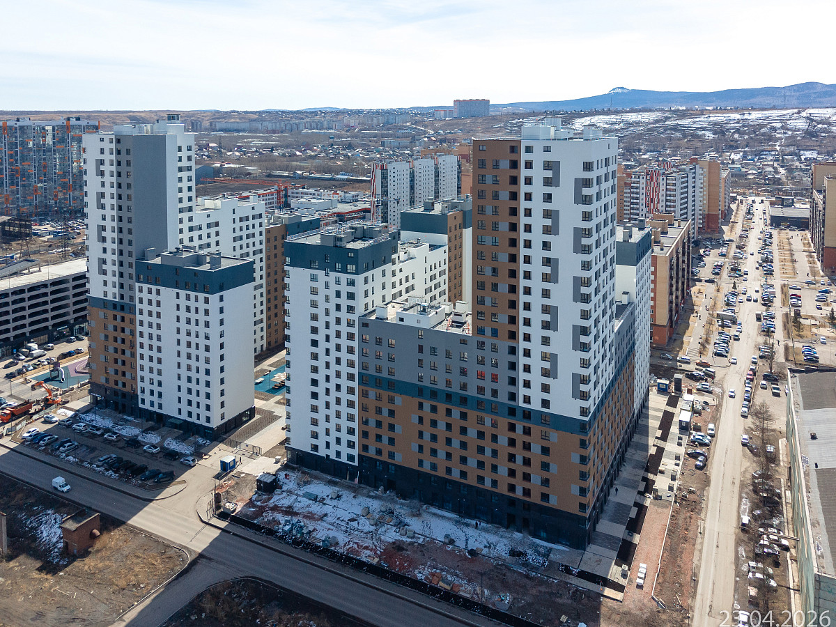 Ход строительства прогресс-кварталов «Перемены» — апрель 2026