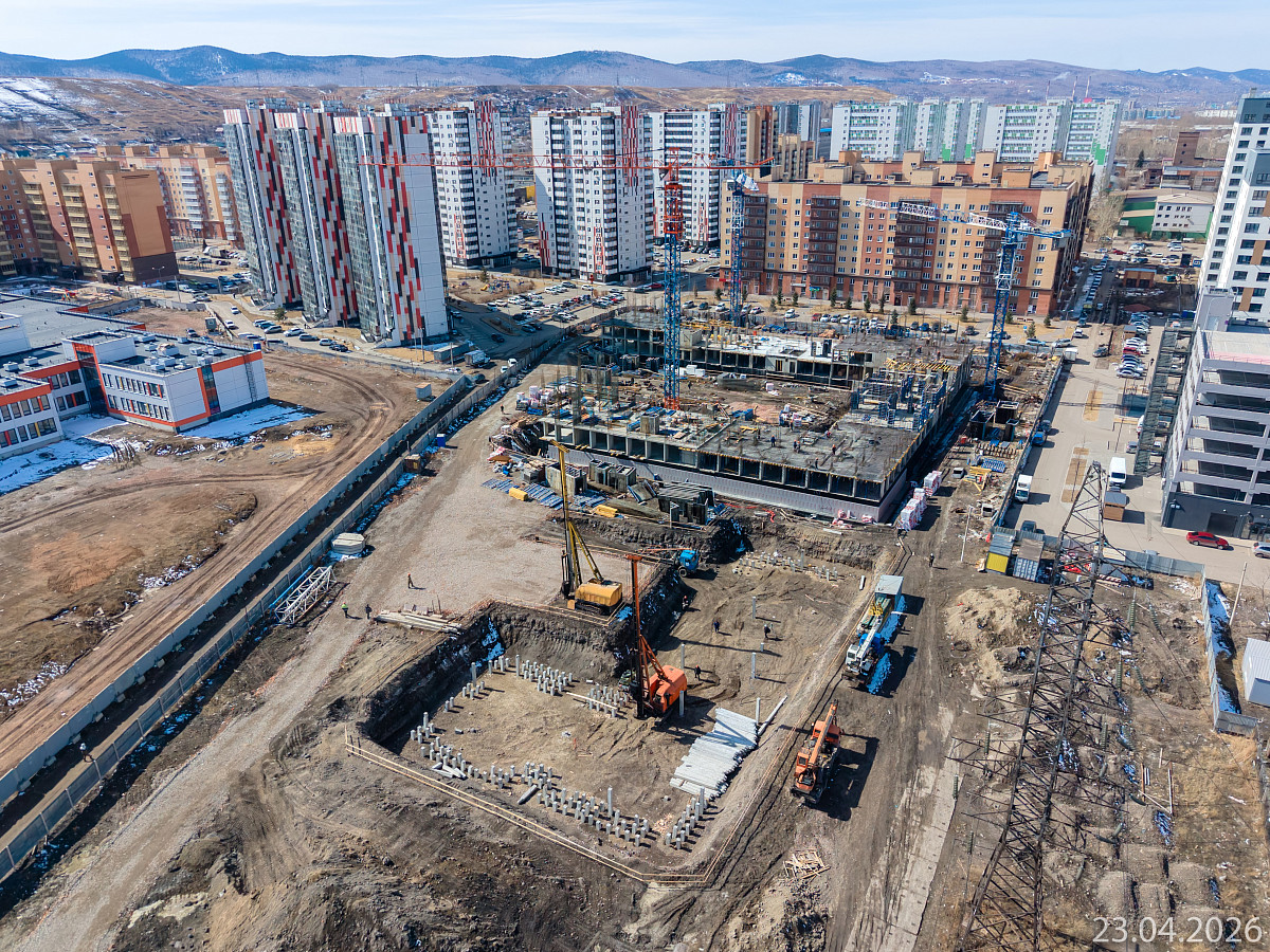 Ход строительства прогресс-кварталов «Перемены» — апрель 2026